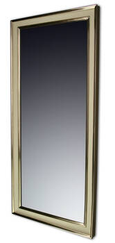 Lustro w kremowo złotej ramie do salonu lub przedpokoju 50cm x 140cm