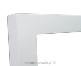 Biała głęboka rama do obrazu 5x5cm