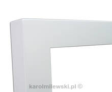 Biała głęboka rama do obrazu 5x5cm