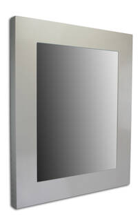 Lustro w białej ramie na wymiar