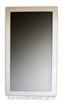 Lustro w białej ramie 70x130 cm.