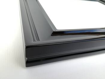 Czarna rama do obrazu, wysoki połysk