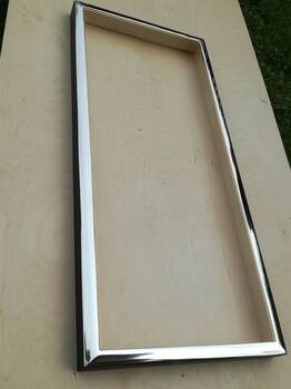 Rama lustra pozłacana białym złotem, szerokość listwy 22mm