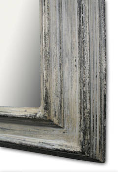 Srebrzona i starzona rama do obrazu.