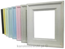 Kolorowe ramki do zdjęć shabby chic