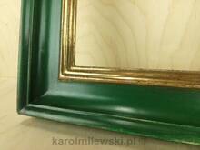 Lustro w zielonej ramie 108Z