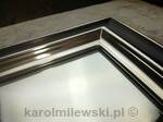 Lustro w czarnej ramie glamour
