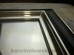 Lustro glamour w czarnej ramie