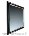 Lustro w czarnej ramie glamour 90cm x 90cm