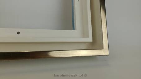Rama do obrazu złocona złotem księżycowym na niebieskiej glince