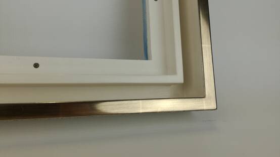 Rama do obrazu złocona złotem księżycowym na niebieskiej glince