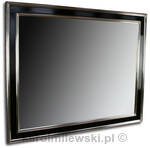 Lustro w czarnej ramie glamour 120 x 80cm.