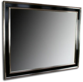 Lustro w czarnej ramie glamour 120 x 80cm.