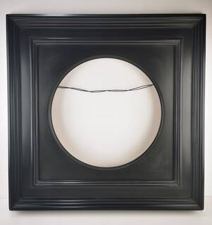 Rama do obrazu z tondem – elegancka okrągła oprawa malowana ręcznie