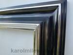 Czarna rama do obrazu glamour, palladium