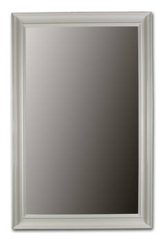 Lustro w białej ramie