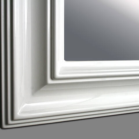 Mirror in white frame